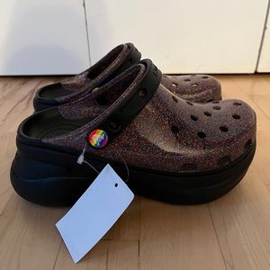 Pride Glitter Bae Crocs